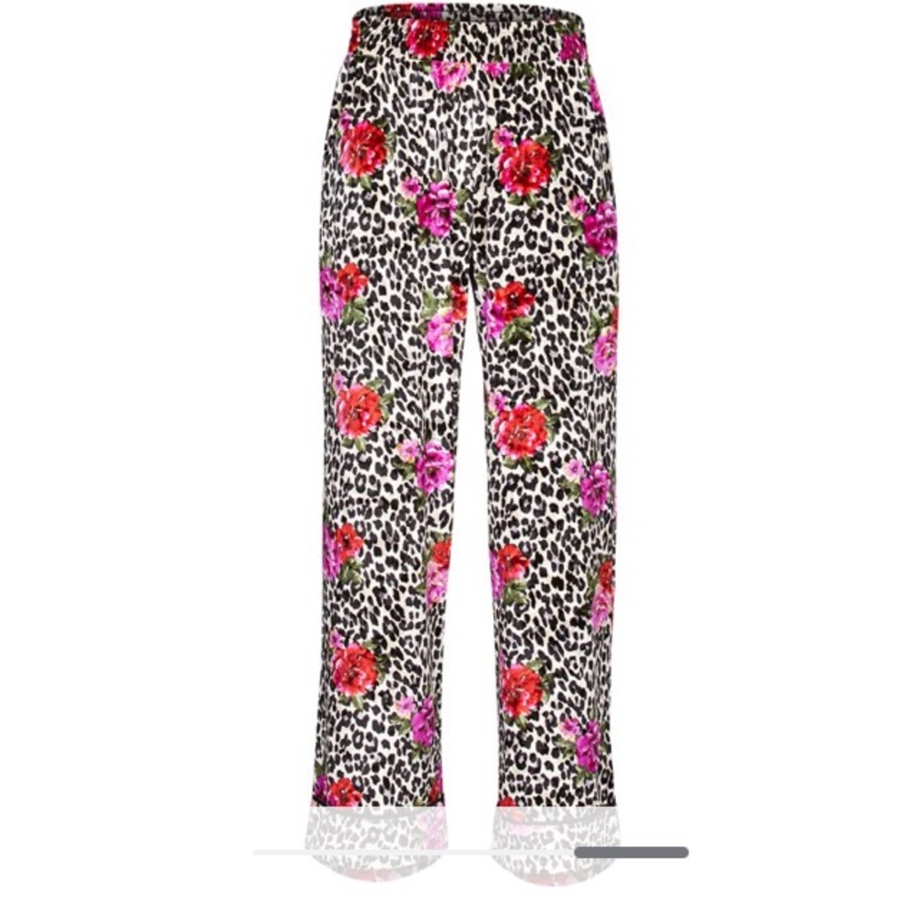 Sofia intimates by Sofia Vergara velvet floral pajama pants medium
